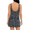 thumbnail image 3 of Simply Slim Women's and Plus Cross Your Heart One Piece Swim Dress, Sizes M-3X, 3 of 4