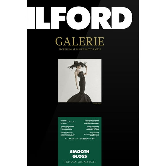 Ilford Ilford GALERIE Prestige Smooth Gloss Inkjet Paper, 310 gsm, 5x7", 100 Sheet Pack