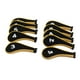 thumbnail image 2 of Juego de 10 fundas para cabezas de hierro de golf con cremallera, aptas para la mayoría de palos, color amarillo, 2 of 14
