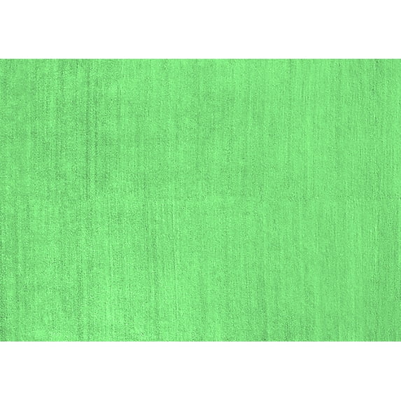Ahgly Company Indoor Rectangle Oriental Emerald Green Industrial Area Rugs, 5' x 8'
