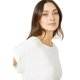 thumbnail image 3 of Maine - Camiseta Essential de Slub Manga Enrollada para Mujer (Marfil), 3 of 3