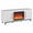 White, variant on Evelyn&Zoe Julian Rectangular TV Stand with 26" Crystal Fireplace for TV's up to 75", White