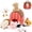 Farm-Red, variant on MorisMos 5Pcs Spider Stuffed Animals, 7.1in Small Soft Spider With Unique Expressions Plush Set