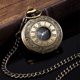 thumbnail image 3 of Reloj de bolsillo vintage de cuarzo con números romanos y cadena, 3 of 3
