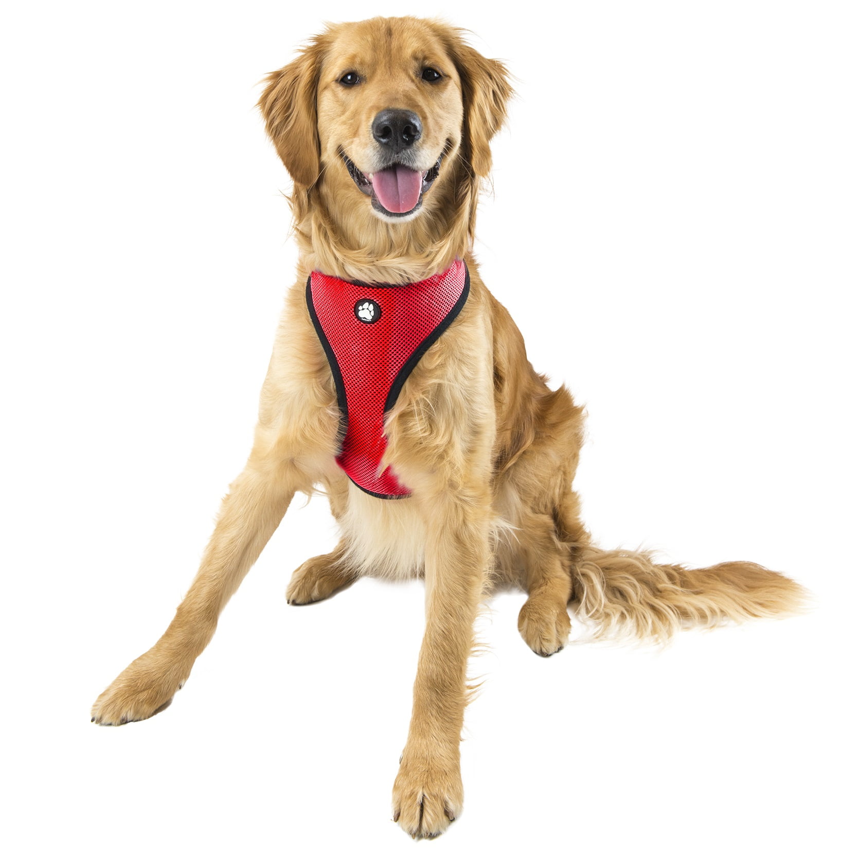 FurHaven Pet Harness Mesh Dog & Cat Harness, Red, Extra Large