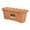 Brown/Rectangular Wavy Edge Flower Pot, variant on Wavy Ruffled Edge Rectangular Planter – 12 Inch Plastic Flower Pot with Drainage Hole & Handles, Indoor Outdoor Planters for Plants Flowers, Deck Railing Box, &nbsp;deck railing planter boxes