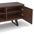 thumbnail image 6 of Simpli Home Lowry 63 inch Wide Solid Wood TV Stand in Distressed Charcoal Brown For TVs up to 70 inches, 6 of 12