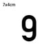 thumbnail image 2 of Advancent Pegatina de número de casa, placa autoadhesiva acrílica, Hotel, oficina, comedor, Bar, dirección, puerta de armario, decoración sencilla Kits de decoración para fiestas Número 9 7x4cm Advancent HA067763-26, 2 of 6