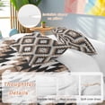 thumbnail image 2 of 3 Piece Brown Aztecs Duvet Cover Set Queen Size,Microfiber Comforter/Quilt Cover with Corner Ties and 2 Pillowcases,Abstract Southwest Geometric Vintage Tribal All Season Bedding with Zipper Closure, 2 of 8