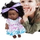 thumbnail image 3 of Muñecas negras de 8 pulgadas, muñecas africanas para niñas, muñeca realista para bebés, regalo de cumpleaños para niños, 3 of 5