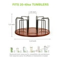 thumbnail image 3 of Water Bottle Organizer for Stanley 40 oz, 360° Rotated Cup Holder, Wooden Cup Organizer for Kitchen Cabinets, Tumbler Holder Accessories for Stanley Owala Simple Modern, 3 of 9