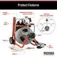thumbnail image 6 of Ridgid Drain Cleaning Machine,Corded,165 RPM 27013, 6 of 13
