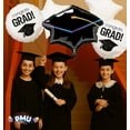 thumbnail image 4 of PMU Graduation "Congrats Grad" White Foil Balloon Bouquet Pkg/5, 4 of 5