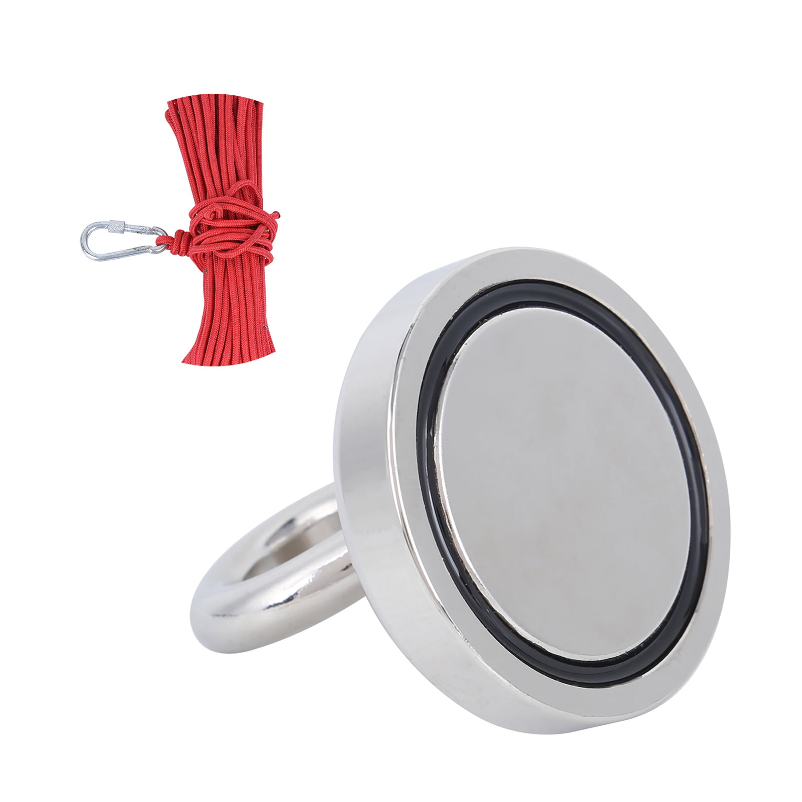 Double Side Neodymium Fishing Magnets with 20‑Meter Red Rope Permanent Magnetic Force Pulling Force Magnet Fishing Kit