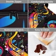 thumbnail image 4 of Musical Note Double Layered Insulated and Refrigerated Lunch Bag with Two Compartments, Large Capacity, and Hand Carry Handle - 7.1x11.4x16.1 Inches, 4 of 6