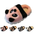thumbnail image 6 of XIMIN Infant Baby Soft Foam Sole Fuzzy Raccoon Slippers Slip-on House Shoes Cute Thick House Shoes Winter Warm Indoor Slippers Closed Toe Padded Plush Slippers, 6 of 6