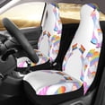 thumbnail image 2 of Honeii LGBT Gnomes Print Car Seat Covers 2 Pieces, Full Set Universal Seat Covers for Cars, Waterproof Auto Seat Protectors, 2 of 7