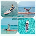 thumbnail image 5 of CONCETTA Inflatable Paddle Board,Equipped With SUP Paddle Board Accessories, The Non-slip EVA Deck Design Restarts The Surfboard,Surfboard for Youth&Adults of All Skill Levels，Blue Orange, 5 of 9