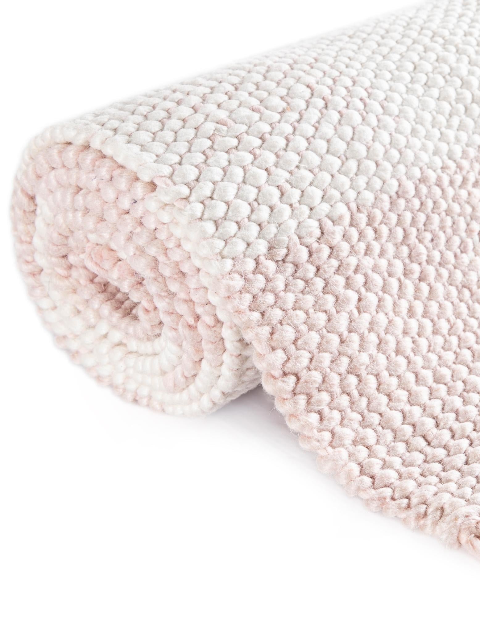 Unique Loom Eco Plaid Indoor Outdoor Washable Collection Area Rug - Balmoral (6' 1" x 9' Rectangle Pink/Ivory)