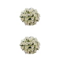 thumbnail image 4 of Bearachild Flores artificiales Flores de seda Arreglo de boda Decoración Jardín Rosas de imitación Decoración Ramo Centros de Jarrones Beige 2Conjunto, 4 of 6