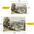 thumbnail image 5 of FREEAMG Village with Horses Puzzle 500 Pieces - Wooden Jigsaw Puzzles for Family Games - Suitable for Teenagers and Adults, 5 of 7