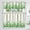 Clover, variant on 54x18 Inches White St. Patricks Day Window Valance Green Shamrock Gnome Shamrock Fortune Love Indoor Window Decor Polyester