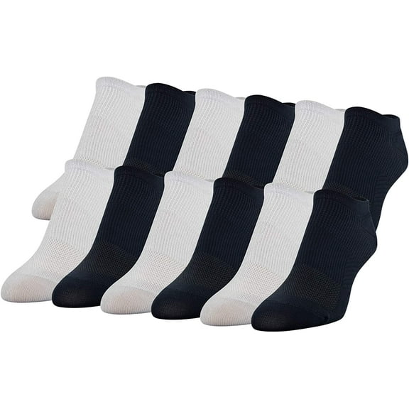 Peds Women's All Day Active Liner Low Cut Socks with Repreve Fiber, 12 Pairs