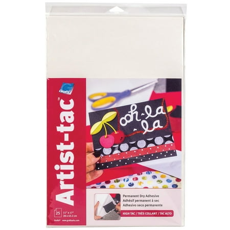 UPC: 0096701144778 | Grafix Artist-Tac Dry Adhesive Sheet  11in x 17in  25/Pkg.