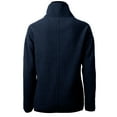 thumbnail image 3 of Women's Cutter & Buck Navy Frisco RoughRiders Cascade Eco Sherpa Fleece Half-Zip Jacket, 3 of 3