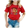 thumbnail image 1 of T-shirt à Manches Courtes Col Rond Imprimé Graphique Mignon pour la Rentrée Scolaire des Enfants, T-Shirt Décontracté d'Été, Pyjamas pour Filles de 12 Ans, Taille 12, Camisole pour Tout-Petits, 1 of 4