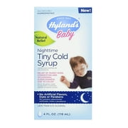 Hylands Baby Nighttime Tiny Cold Syrup, Natural Relief - 4 Oz, 2 Pack