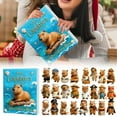 thumbnail image 2 of 2025 Capybara Advent Calendar, 24 Days Christmas Advent Countdown Calendar With 24 Pcs Capybara Ornaments, Daily Surprises, 2D Acrylic Capybaras Ornaments Christmas Decor, 2 of 8