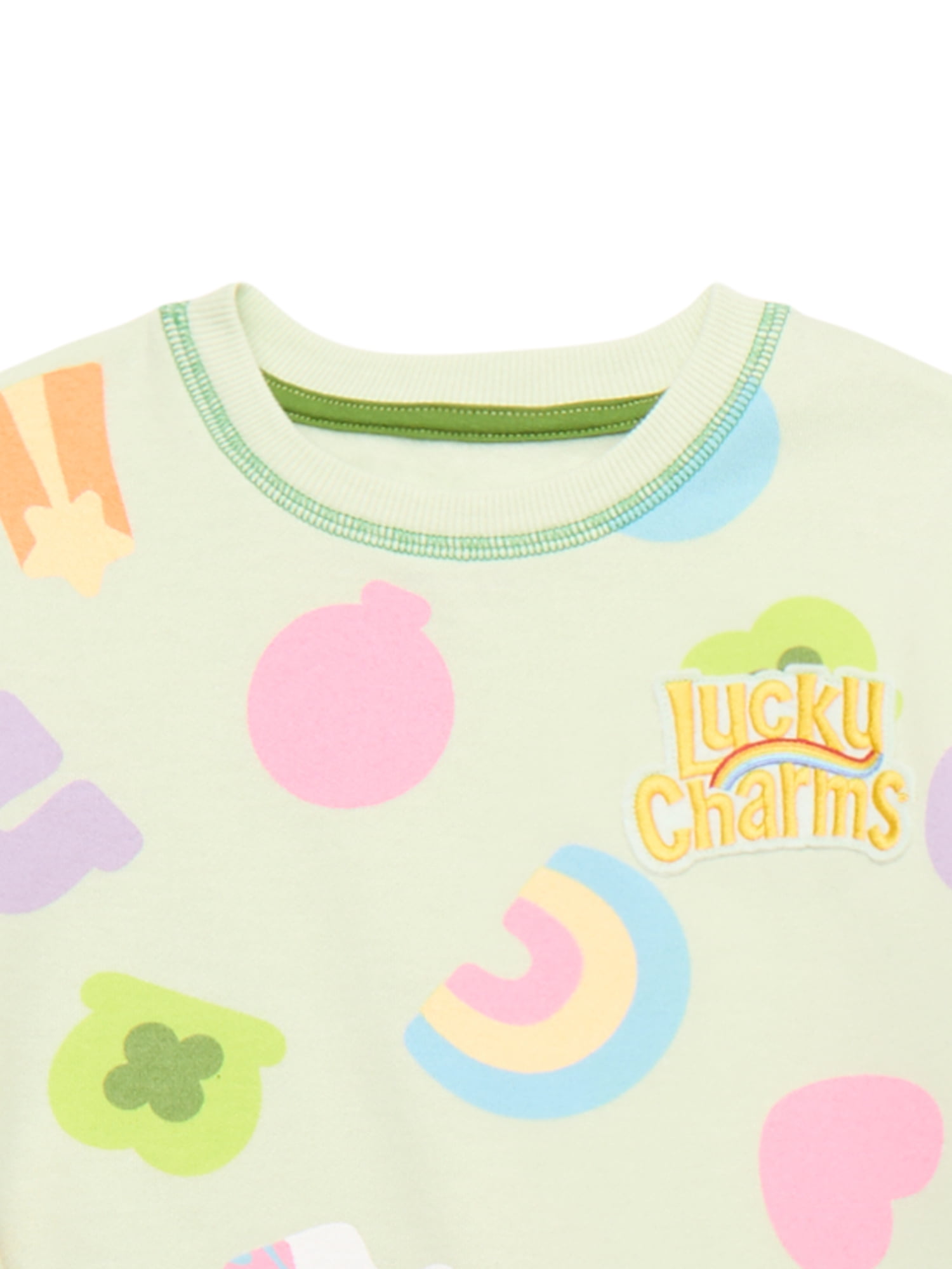 St. Patrick’s Day Lucky Charms Toddler Boys or Toddler Girls Print Sweatshirt and Joggers Set, 2-Piece, Sizes 12M-5T