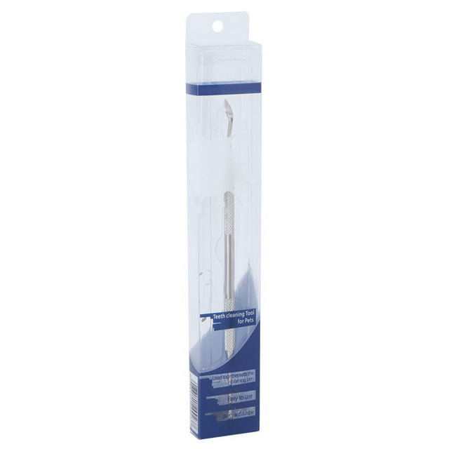 Herramienta de pluma de doble cabeza para limpieza de dientes de mascotas, removedor de sarro, raspador de piedra Dental para perros y gatos