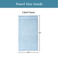 thumbnail image 3 of WelHome 100% Cotton 2 Piece Ultra SOFT TWIST Solid Bath Towels Set, 600 GSM, 30in x 54in, Highly Absorbent, Bathroom Towels For Everyday Use, Light Blue, 3 of 10