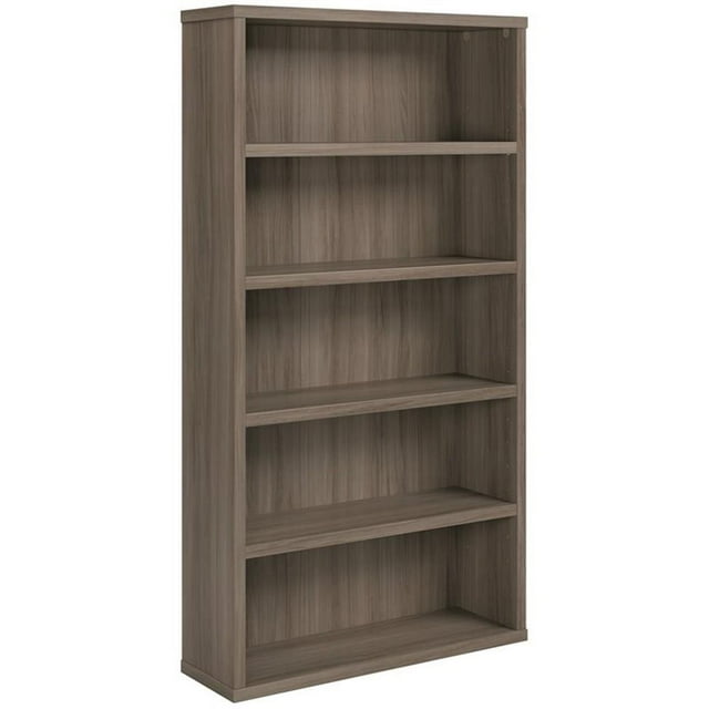 Sauder Affirm Engineered Wood 5-Shelf Bookcase in Hudson Elm/Brown
