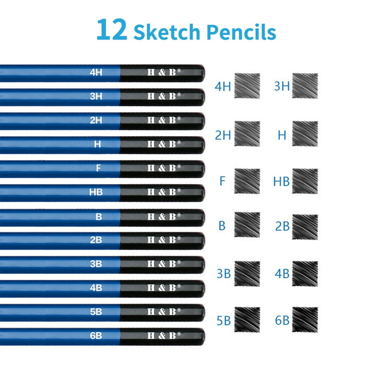 42/Pack Drawing Set Sketching Pro Art Sketch Supplies Colored