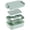 Green, variant on Bento Box,Leak-Proof Lunch Box Containers for Women & Men,Stackable Lunch Box Containers with Compartments,Plastic Food Storage Container Bento Box,Lunch Containers with Lid for Adults,White
