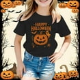 thumbnail image 2 of Byoo Halloween Pumpkin T-Shirt for Boys Short Sleeve Round Neck T Shirt Cotton Tee Top, 2 of 4