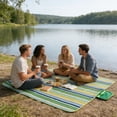 thumbnail image 4 of Yatlte Picnic Blankets Outdoor Extra, Portable Waterproof Picnic Blanket, Machine Washable 3-Layer Foldable Park Mat with Sandproof Backing for Grass, Hiking, Travel, Concerts, Indoor, 4 of 6