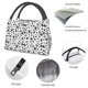 thumbnail image 4 of Fotbe Black Footprints Bolsa Térmica Portátil con Estampado, Bolsa de Entrega de Alimentos Aislada, Bolsa Reutilizable de Gran Capacidad para Comidas y Supermercado, 4 of 6