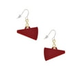 thumbnail image 2 of Delight Jewelry Acrylic 1.25" Maroon Megaphone Gold Tone Infinity French Earrings, 2 of 4