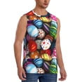 thumbnail image 2 of Balery Easter Egg Men's Sleeveless Muscle Shirts Workout Tank Top, Moisture Wicking, Odor Protection-XX-Large, 2 of 8