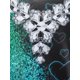 thumbnail image 3 of Top Fluida Estratificada de Tirantes Finos en Talla Extra con Estampado de Corazón Rosegal Camisetas sin mangas de talla grande, 3 of 5