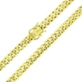 thumbnail image 3 of Decadence 14K Yellow Gold Hollow 3mm-12mm Maimi Cuban Chain with Lobster clasps | Italian Gold Chain | Gold Curb Chain For Men and Women, 3 of 5