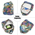 thumbnail image 5 of FORMRS Mini Backpack Purse for Women Quilted Travel Daypack Casual Shoulder Bag, Art Plants, 5 of 7