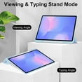 thumbnail image 2 of For Samsung Galaxy Tab S10 FE+ Case Clear Acrylic Leather Tablet Cover Support Auto Sleep Wake - Gre, 2 of 5