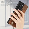 thumbnail image 4 of For Samsung Galaxy S21+ 5G Cross Leather Ring Vertical Zipper Wallet Back Phone Case, 4 of 5