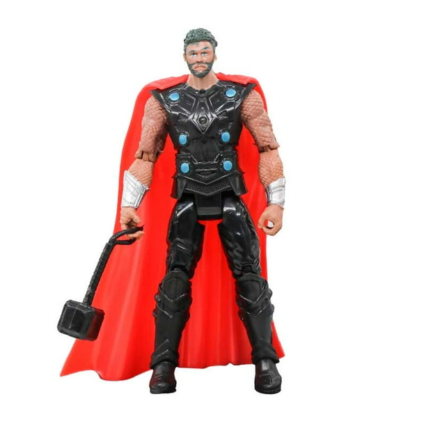 Figuras de acción de Marvel, vengadores, Capitán América, Loki, Deadpool, Hulk, Thanos, muñecas luminosas, PVC, Anime, regalo de Navidad para niños Fivean unisex