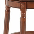 thumbnail image 6 of CQSXDA 26" Height Cow Top Leather Wooden Bar Stools with 360 Degree Swivel for Kitchen and  Dining Rooms, Black(1pc), 6 of 9